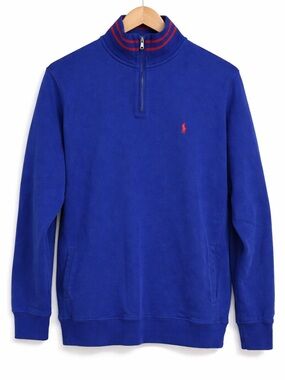 Ralph Lauren Royal Blue Pullover with Red Trim